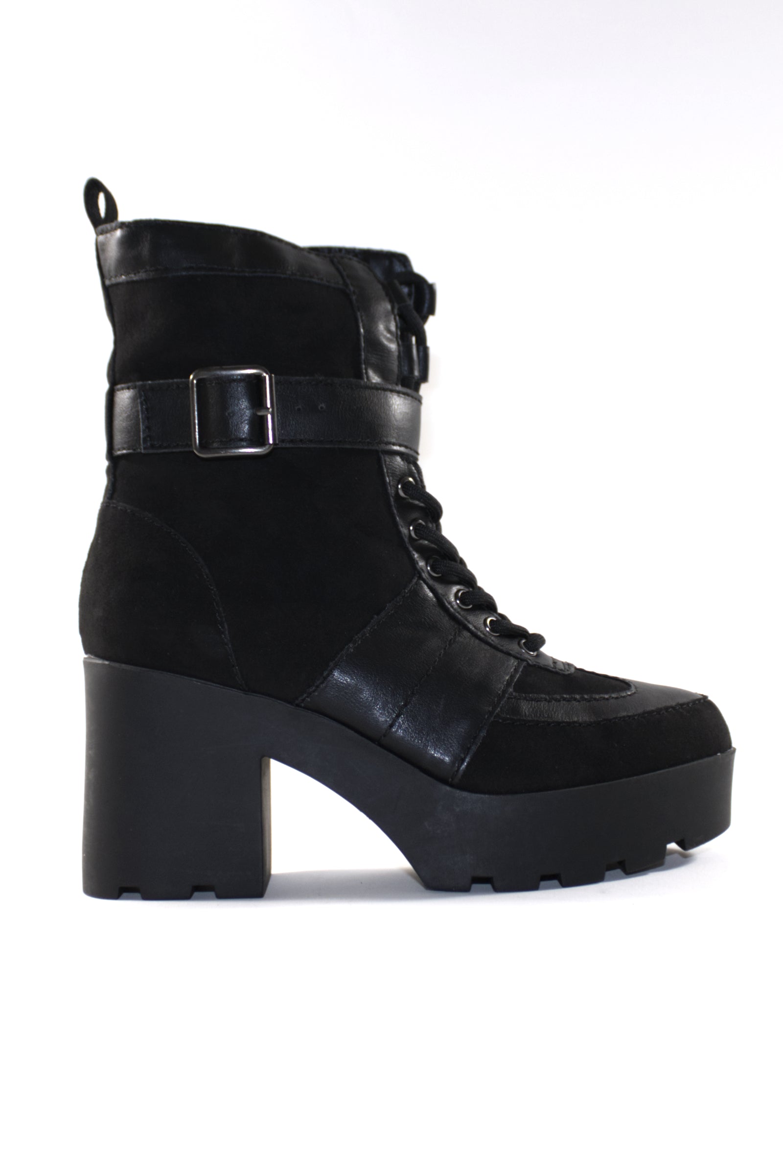 CARO PLATFORM BOOTS - BLACK