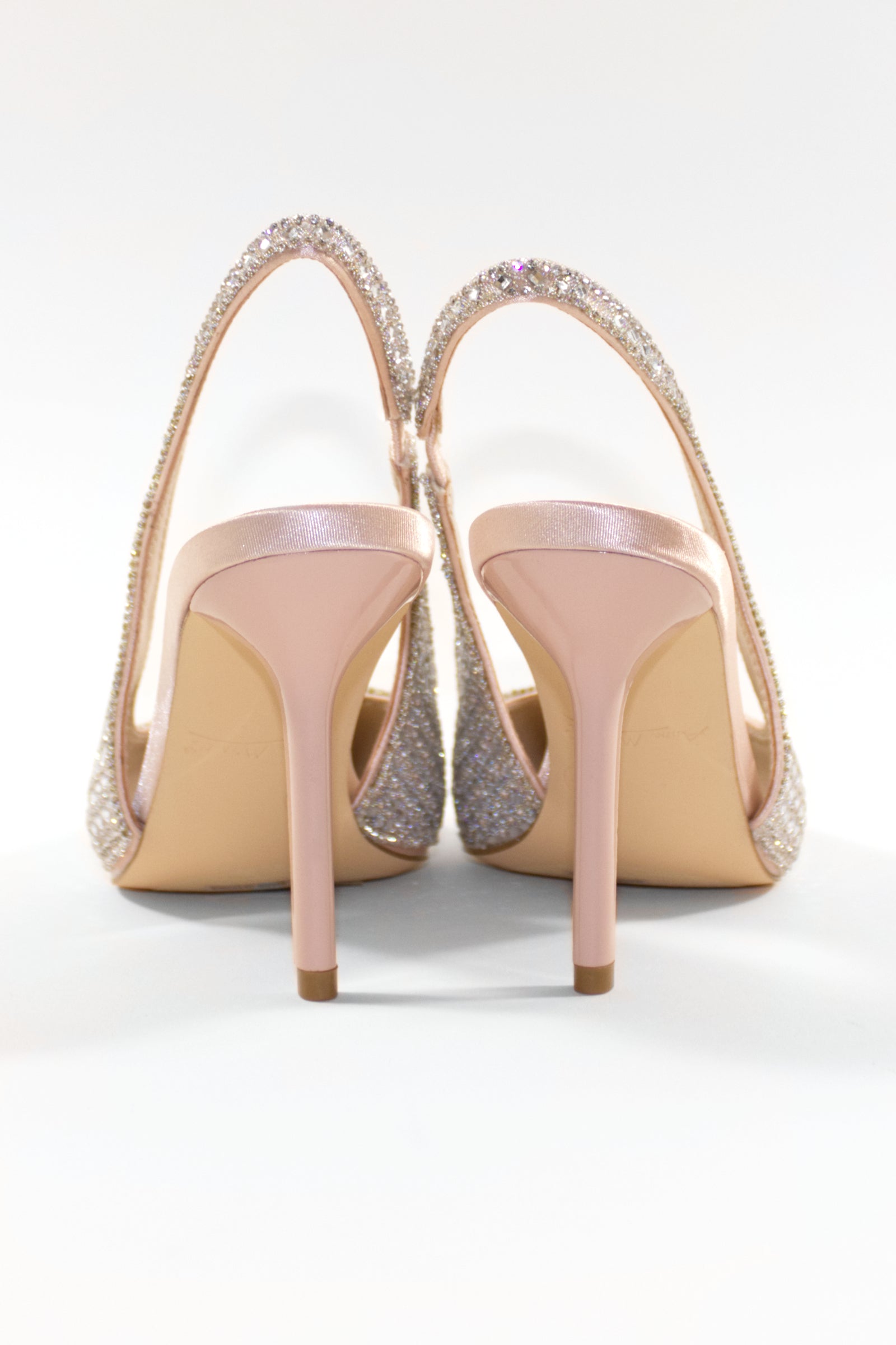DEMI EMBELLISHED PUMP HEELS - NUDE