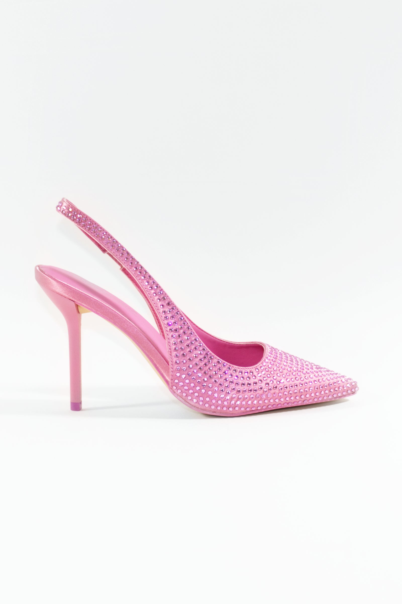 DEMI EMBELLISHED PUMP HEELS - PINK
