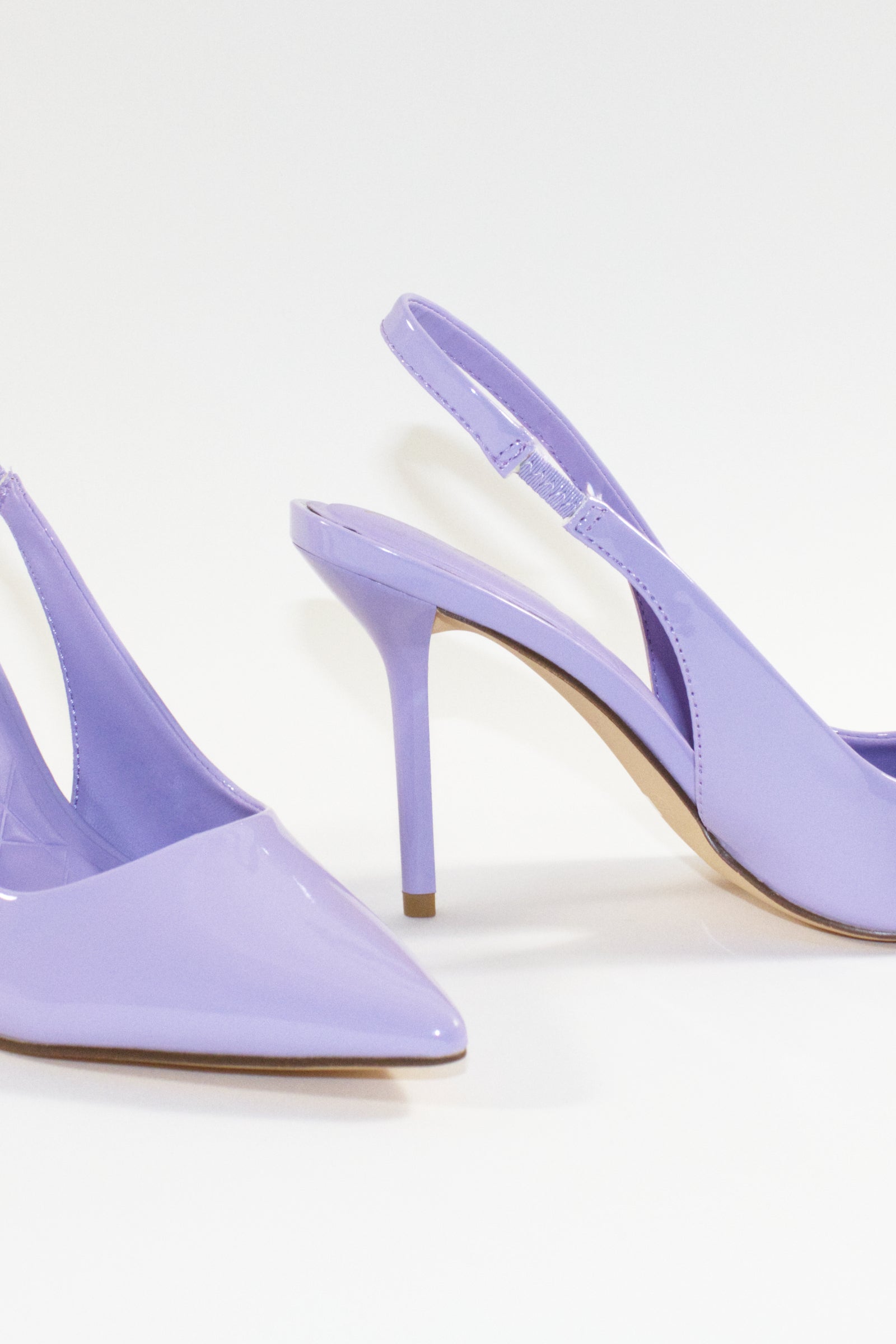 SOFI SLINGBACK PUMP HEELS - LAVENDER LILAC