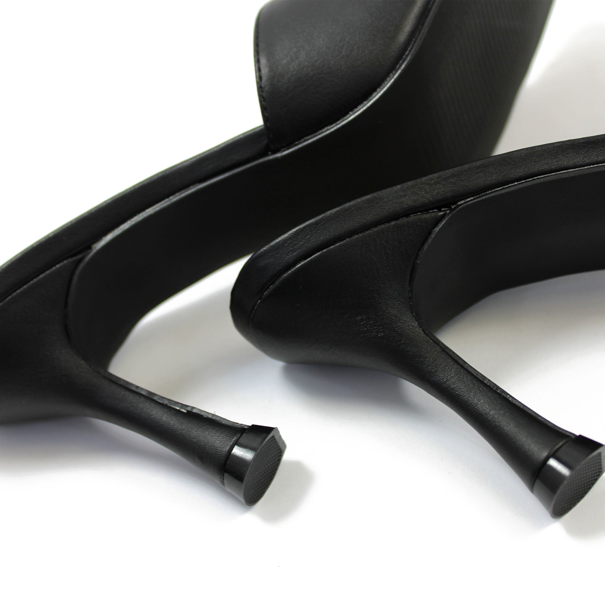 LINA MULE HEELS - BLACK