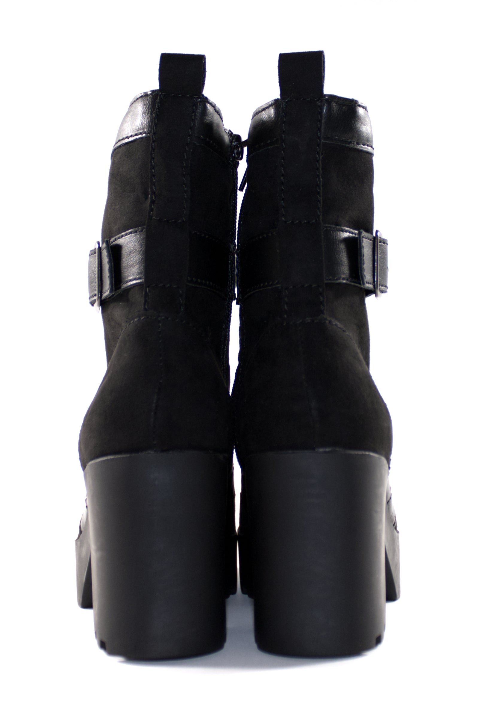 CARO PLATFORM BOOTS - BLACK