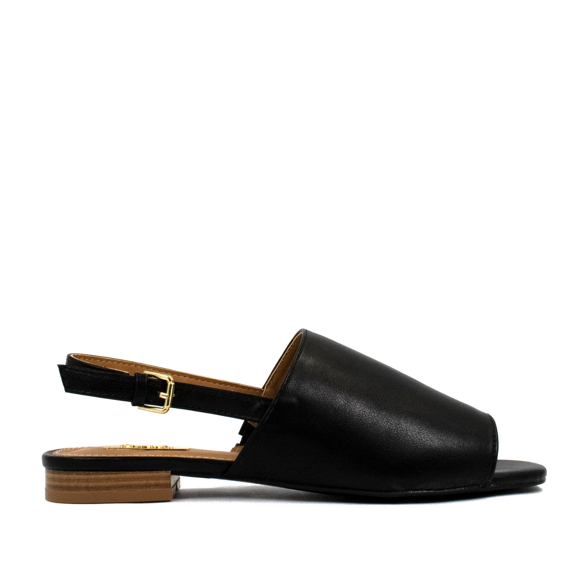 ALI ANKLE STRAP SANDALS - BLACK